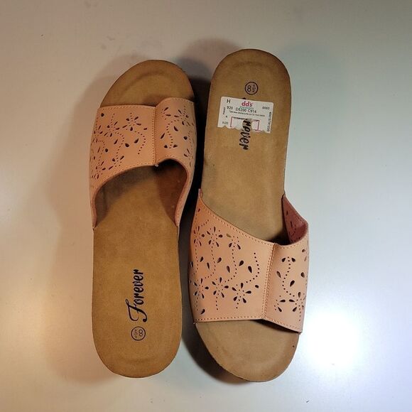 BRAND NEW FOREVER WOMEN"S WEDGE STYLE PEEP TOE SANDAL - Picture 7 of 15